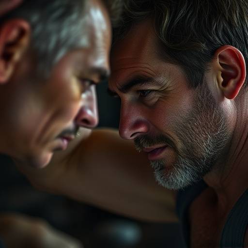 Actors engaged in deep emotional exercises, focusing on inner truth